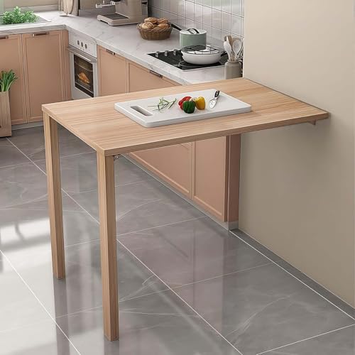 Table flottante multifonction rabattable avec console murale intégrée - 2