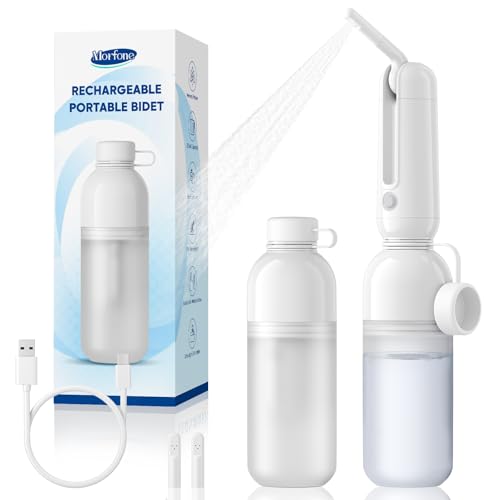 Morfone Portable Bidet for Travel, High Pressure Electric Handheld Sprayer