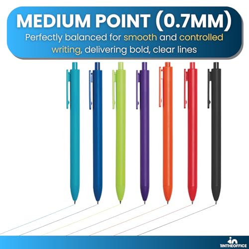 Bolígrafos de gel multicolor 12 unidades 0.7 mm miniatura 4