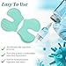 Dexspoeny 4Pcs Shot Pain Reducer Set,Shot Helper Pain Blocker Device,Reusable Shot Pain Blocker Device, Lightweight Immunization Shot Blocker for Kids and Adults(Light Green)