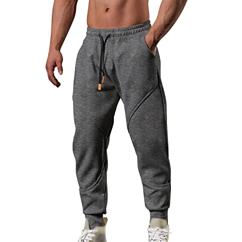 Mens Sweatpants Open Bottom Joggers for Men Baggy Straight Wide Leg Open Bottom Casual Pants Workout Casual Pant