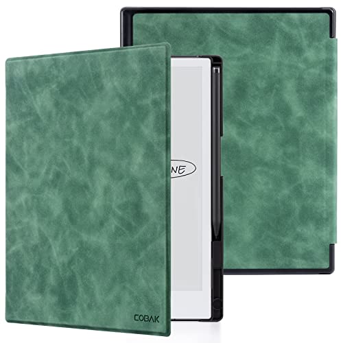 Cobak Case For Remarkable 2 Paper Tablet - Lightweight And Hard Back Shell Protective Book Folio Cover With Built-In Pen Holder - For 10.3" 2020 Released (Emerald) #TOP1