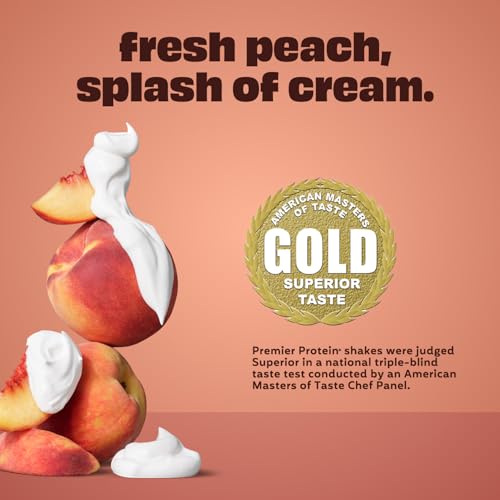 Premier Protein Shake, Peaches & Cream, 30g Protein, No Added Sugar, 24 Vitamins & Minerals to Support Immune Health, 11.5 fl oz, 12 Pack - Image 4