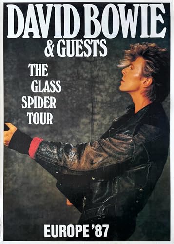 Affiche David Bowie Glass Spider Tour poster rock vintage 1987 61X86 cm
