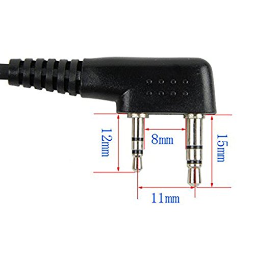 Retevis 2 Pin Shoulder Mic Speaker 2 Way Radio Microphone For Baofeng Bf-888S Uv-5R Kenwood Retevis H-777 Rt21 Rt22 Rt-5R Walkie Talkie (5 Pack) #TOP6