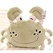 Lulihhhh 50cm Plüschtier Cartoon Krabbe Flauschige haarige Krabbenkissen Dekoration kreative Geburtstagsgeschenk-Stil 3,50cm