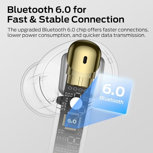 undefined Monster N-Lite 211 Wireless Earbuds, Bluetooth 6.0 Stereo Headphones with Noise-Cancelling Mic and LED Display, Built-in Mic for Clear Calls, Waterproof Design for Sports の商品画像 6