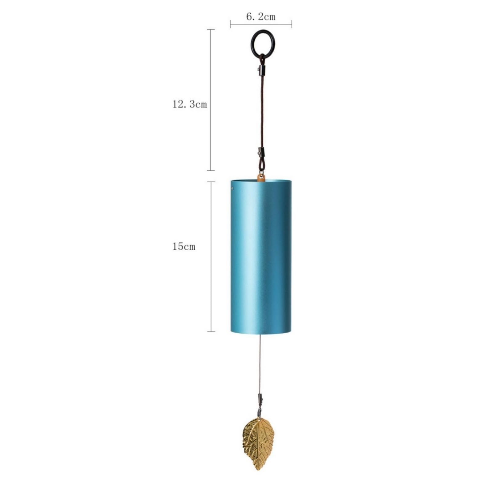 MagiDeal Wind Chime Portatile Campanello Eolico Campana a Carillon a Mano Campanello in Metallo E bambù con Estetica Tradizionale Finitura, Style to 2