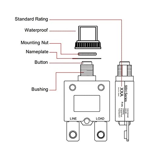 Disyuntor de protección para electrodomésticos en cortes de luz continuos serie 98H 5