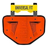 Nxtrnd Football Back Plate, Professional Football Backplates for Shoulder Pads, for Adult & Youth (Chrome Orange, Youth)