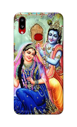 Image of PRINTFIDAA Printed Hard Back Cover Case for Samsung Galaxy A10s | Samsung Galaxy M01s Back Cover (Radha Krishna) -1803