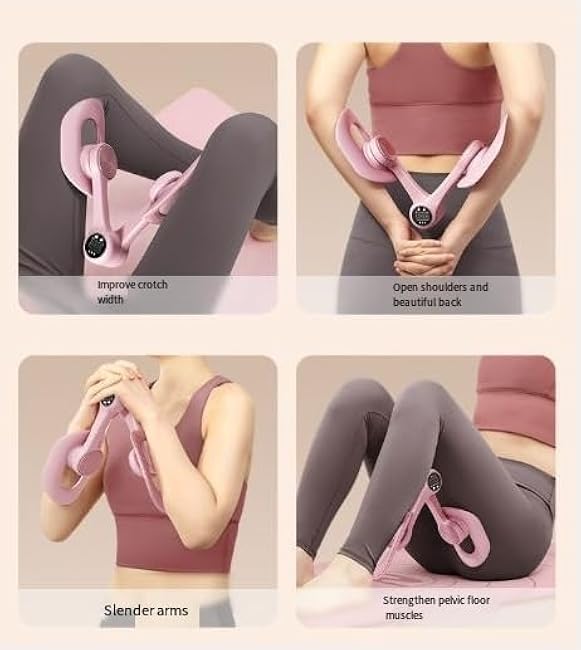 Mireva Fit Pelvic and Thigh, 2025 Upgraded Mireva 360¡ãRotation Pelvic Floor Adjustable Trainer- Exercise Device with LCD Rep Counter, Home Workout Equipment for Pelvis, Legs, HIPS, and Glutes