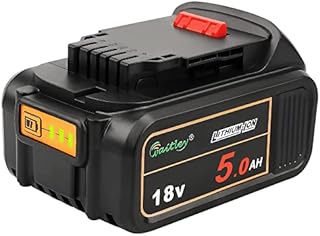 Power Elektro DCB184 18V 5.0Ah Replacement XR Battery Compatible with DEWALT DCB200 DCB180 DCB181 DCB182 DCB201 DCB200-2 Lithium Ion Battery 18 Volt MAX XR Tools