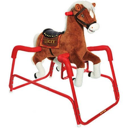 Rockin' Rider Lucky the Deluxe Talking Plush Animated Spring Horse, For Kids 15 months to 3 years