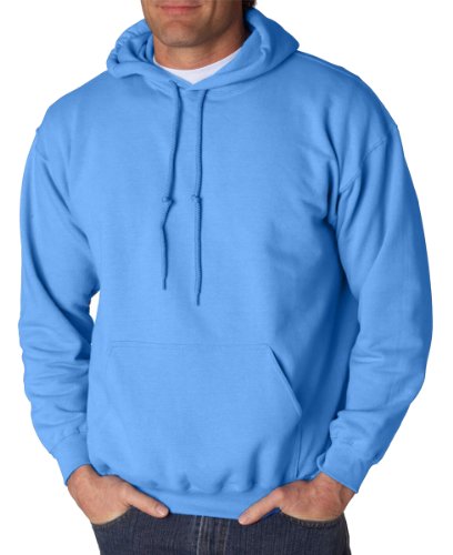 Image of Gildan Men's Heavy Blend Drawcord Hooded Sweatshirt, Safety Pink