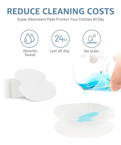 Almofadas de suor nas axilas, almofadas de suor nas axilas para mulheres e homens almofadas de suor