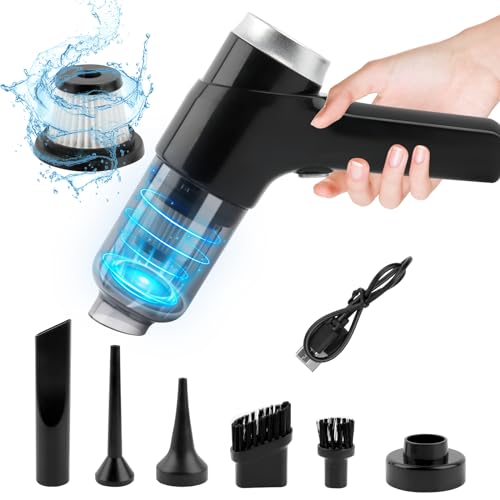 Aspirapolvere Senza Fili Per Auto 4 In 1 - 28000Pa Potenza, Ricaricabile USB-C, Con Accessori Per Aspirare, Soffiare, Gonfiare, Per Casa E Macchina