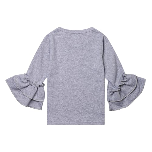 Image of Little Girls Outfits 2 Piece Toddler Long Sleeve Sweatshirt Leggings Pants Fall Winter Clothing Set 2-10 Years