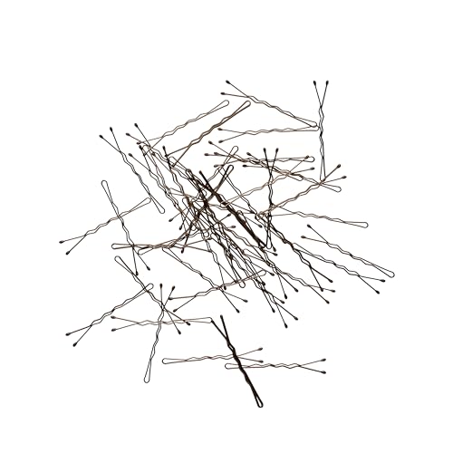 image for Goody SlideProof Bobby Pins, 48 Ct, Brunette Brown, High Gloss Bobby H