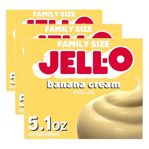 Image of Jell-O Banana Cream Instant Pudding & Pie Filling Mix (5.1 oz Box),(Pack of 3)