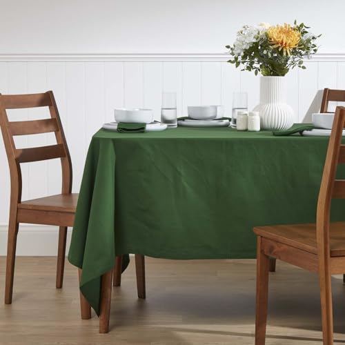 Stoffservietten Homescapes dunkelgrün, 4er-Set 45×45 cm aus Baumwolle