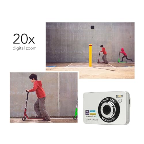 Cámara digital compacta Gowenic 56MP 4K video zoom 20x miniatura 4