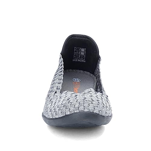Image of Bernie Mev Catwalk Women's Stretch Woven Slip On Flat Shoes for Women