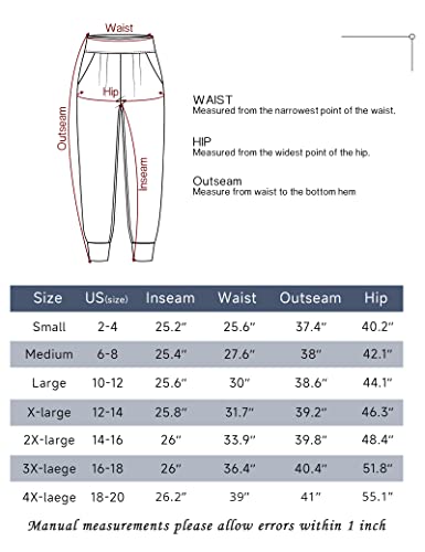 GYS Womens Yoga Pants with Pockets - Viscose Made from Bamboo, High-Waist Joggers Sweatpants Lounge Pajama Bottoms - Image 6