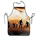 Barbiere Grembiule Zombie Dead Men Walking Body Cotone Grembiule Premium Grembiule da Cucina Professionale Grembiule Sexy per Uomo, Cuoco, Ristorante, 52X72Cm
