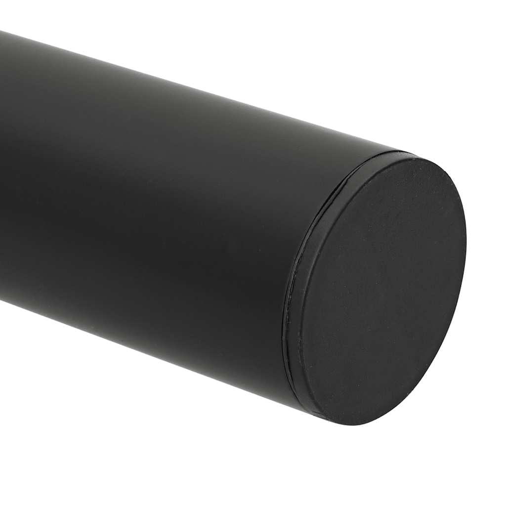 Lot de 2 pieds télescopiques noirs 710-1100 mm réglables en hauteur pour table à manger, plan de travail, bureau, meubles, fixation stable, montage facile, pied de rechange
