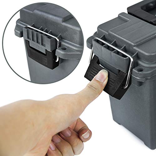 GUGULUZA Ammo Can Combo 2 Pack Waterproof Storage Containers for Great Pistol, Rifle, or Shotgun Ammo Storage Box