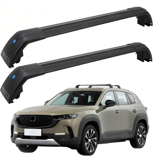 SYDSZ Cross Bar Roof Rack Fit for Mazda CX50 CX-50 KF 2023 2024 2025 2026, Flush Side Rails, Heavy Duty Aluminum Roof Cross Bars Rooftop Luggage Rack, Ski Rack for Car Roof by SYDSZ - Used condition - US$85.08
