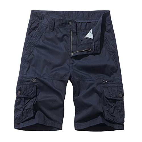 Short Cargo Homme Grande Taille Multicolore avec Multiples Poches de Rangement