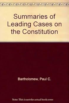 Paperback Summaries of leading cases on the Constitution Book