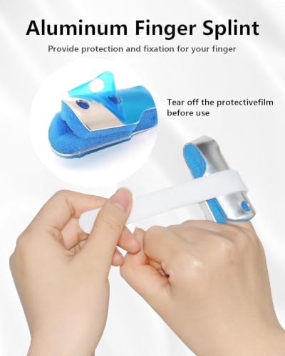 Image of Pinky Finger Splints Kids, Trigger Finger Braces, 8PCS, Small | For Broken Fingers, Arthritis and Knuckle Support; Finger Brace Stabilizers for Joint Immobilization