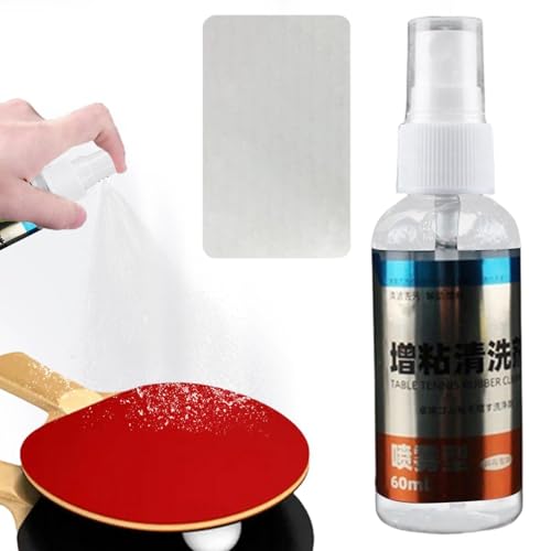 de borracha para tênis de mesa,Kit de spray de limpeza de raquete de tênis de mesa, frasco de spray