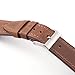 Leather Watch Band Straps For Tag Heuer Watches with Buckle (20mm, Brown)