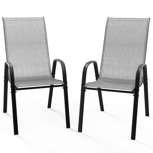 VINGLI Stackable Sling Patio Chairs