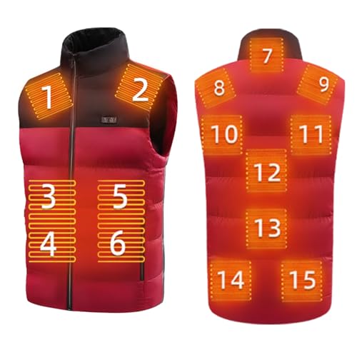 Veste Chauffante sans manche gilet thermique homme USB 3 niveaux