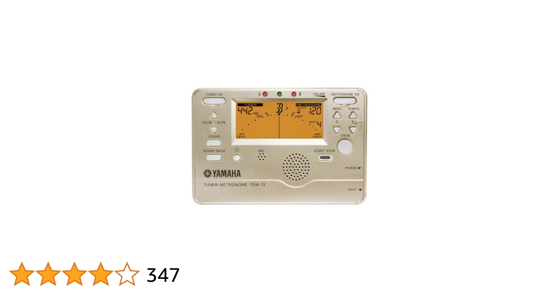 ヤマハチューナーメトロノーム TDM-75R ヤマハ | TDM-75R - チューナー - 概要