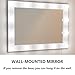 Waneway Vanity Mirror with Lights, Hollywood Lighted Makeup Mirror with 14 Dimmable LED Bulbs for Dressing Room & Bedroom, Tabletop or Wall-Mounted, Slim Wooden Frame Design, White