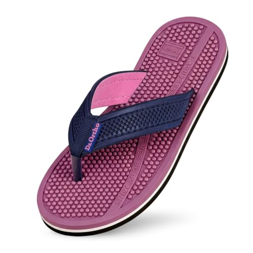 Image of Dr.Ortho Ladies Acupressure Slippers | Flip-Flops | Women's & Girl's Slippers | Comfortable & Lightweight | Soft Foot Massager | All Day Wear