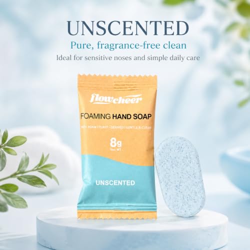 Image of flowcheer Foaming Hand Soap Refill Tablets, 12 Pack (Makes 12 x 9 fl oz), Unscented Hand Wash Soap Tablets for Zero Waste Eco Friendly Cleaning Supplies