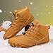 Men's Women's Winter Barefoot Hiking Boots Pro Barefoot Shoes with Wide Toe Box Zero Drop Sole Trail Running Sneakers Waterproof Hike Shoes for Walking Outdoor Unisex Footwear