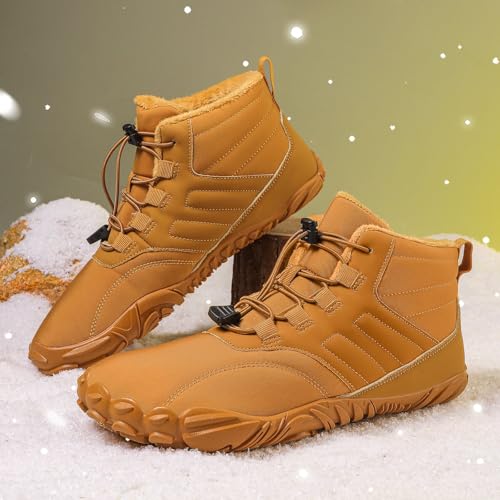 Peak Footwear for Women Men Neuropathy Non-Slip and Comfortable Winter Barefoot Shoes Wide Toe Box Ankle Boots Waterproof Walking Boots3