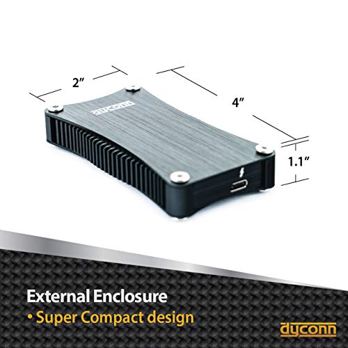 Caja externa SSD Thunderbolt 3 con ventilador USB miniatura 3