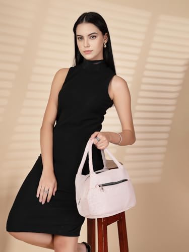 Image of ENSAC Fabric Hand Lunchbag For Women | Trendy Shoulder Bag for Daily Use | Lightweight, Spacious & Stylish Lunch bag for Office, Shopping, & Travel Use
