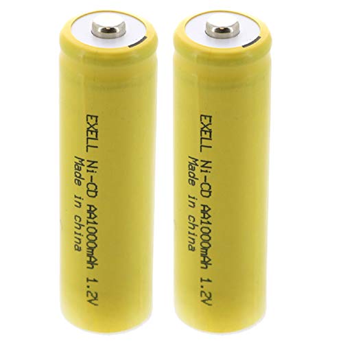 Batería recargable Exell Ni-Cd AA 1.2V 1000mAh 2 unidades miniatura 1