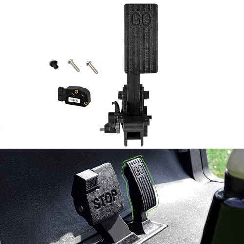 Drive UP Golf Cart Accelerator Pedal Assembly with Throttle Sensor Kit for Club Car 2010-Up Precedent/Tempo/Onward Gas Models, 2nd Gen Accelerator Pedal Assembly Replaces OEM #102595502
