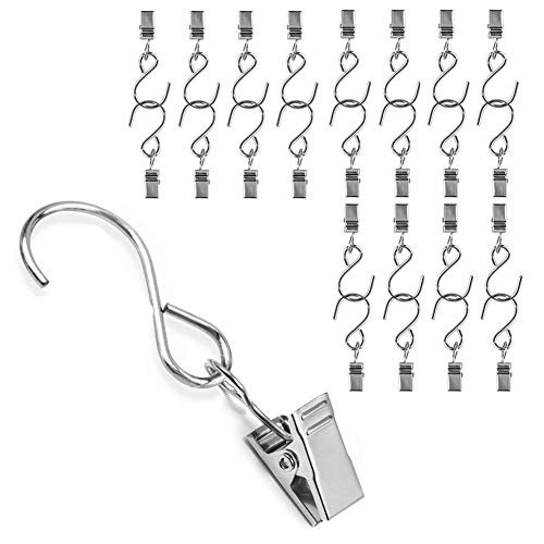 Metall Hängen Clips Haken, Clamp Hanger für Vorhang, Partei String Licht, Outdoor Aktivitäten Draht, Startseite Dekoration, 25 Stücke